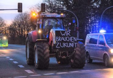 Demo gegen Agrarpolitik in Telgte